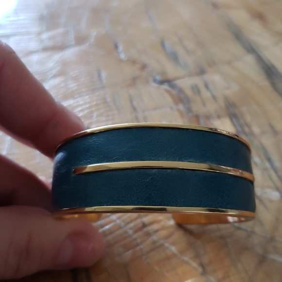KIM ALESSI Blue Leather cuff bracelet - Picture 6 of 8